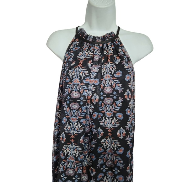 Chetta B Printed Halter Poly Maxi Dress 10 - Picture 2 of 4